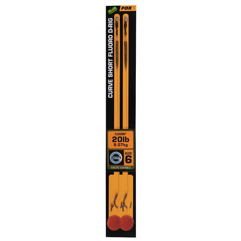 FOX Curve Sht Fluoro D rig 6 20lb il