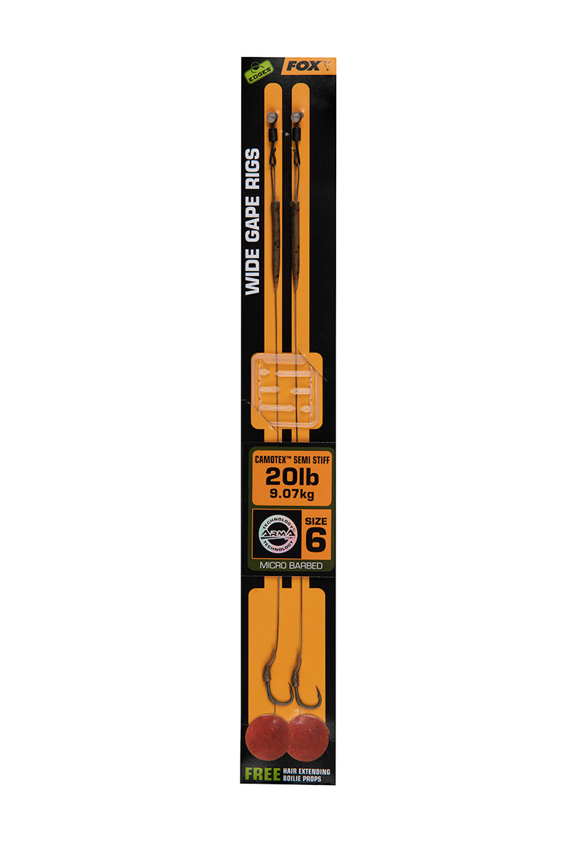 FOX Wide Gape 6 20LB camotex Semi st