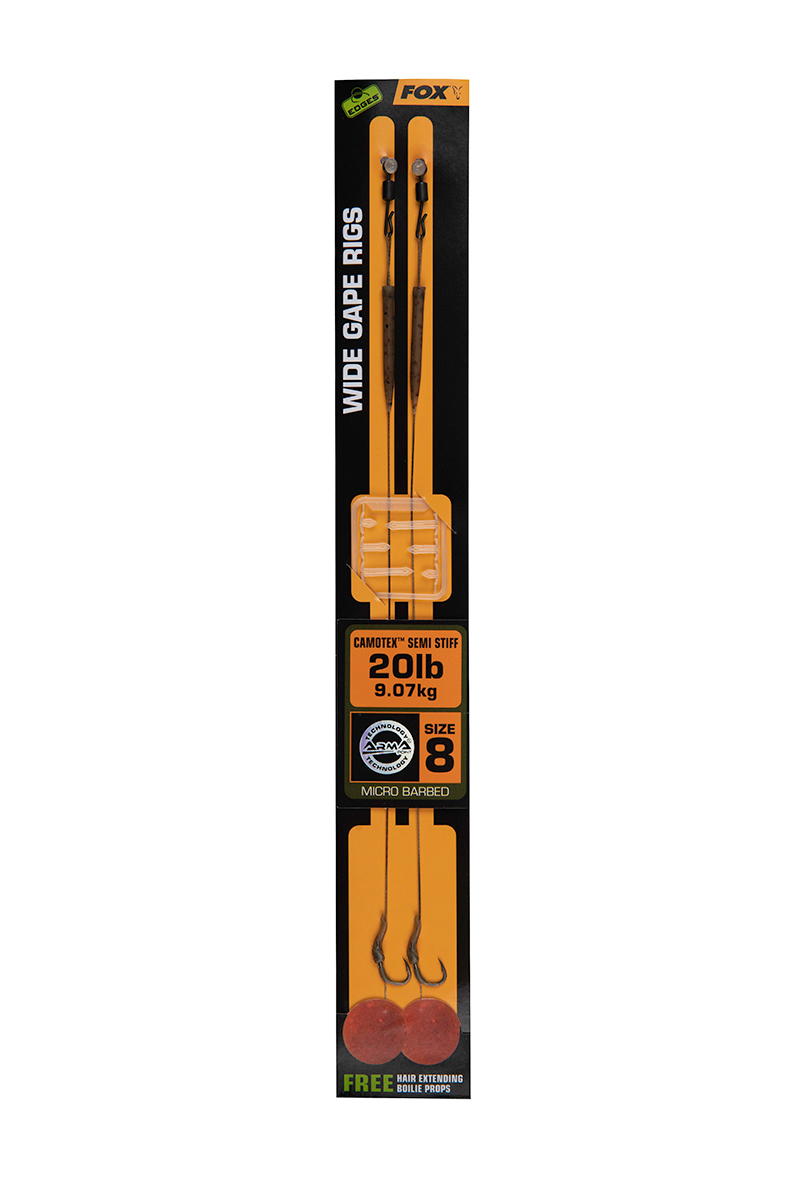 FOX Wide Gape 8 20LB camotex Semi st