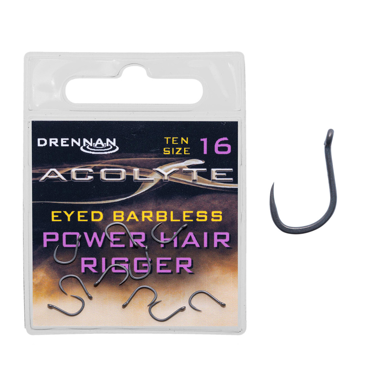 Haczyki Drennan Acolyte Power Hair Rigger nr 16