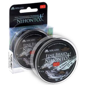 PLECIONKA – NIHONTO FINE BRAID – 0.08mm/4.95kg/15m – CZARNA – op.1szp.