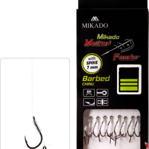 PRZYPON MF – Z IGŁĄ – hak z zadziorem nr 12 / żyłka: 0.23mm/10cm – op.8szt.