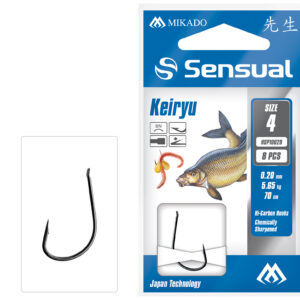 PRZYPONY WIĄZANE – SENSUAL – KEIRYU nr 12 BN / żyłka: 0.12mm/70cm – op.8szt.