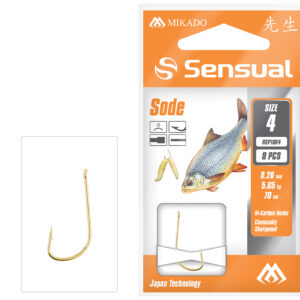 PRZYPONY WIĄZANE – SENSUAL – SODE nr 12 G / żyłka: 0.12mm/70cm – op.8szt.