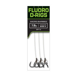 Fox Carp Ready Rigs Illusion Fluoro D-Rig nr 4 19 lb – 3 sztuki CCR204