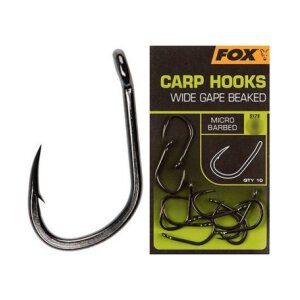 Fox Carp Hooks Wide Gape Beaked – haczyk i opakowanie serii