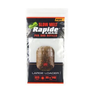 Fox Edges Rapide Slow Melt CPV060 – worki PVA 85 × 140 mm, 25 szt.
