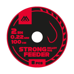 PRZYPONY WIĄZANE – STRONG FEEDER nr 8 BN / żyłka: 0.16mm/80cm – op.8szt.
