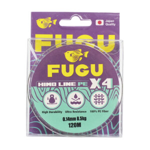 FUGU HIMO LINE PE X4 0,23mm MOSS GREEN 120 m
