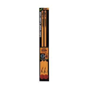 Fox Edges Curve Short Fluoro D-Rig nr 4 20 lb – opakowanie 2 przyponów CCR184