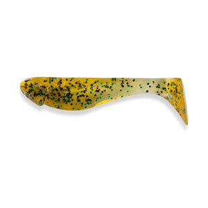 FISHUP Wizzy 1.5” (10pcs.), #036 – Caramel/Green & Black