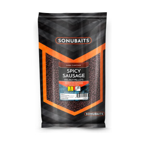 Sonubaits Spicy Sausage Halibut Pellets 3 mm 900 g