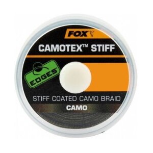 Fox Edges Camotex Stiff – szpula plecionki przyponowej Camo