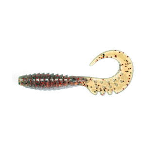 FISHUP Fancy Grub 2” (10pcs.), #019 – Motor Oil/ Red