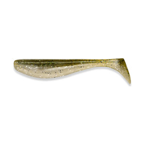 FISHUP Wizzle Shad 5” (4pcs.), #202 – Green Pumpkin/Pearl