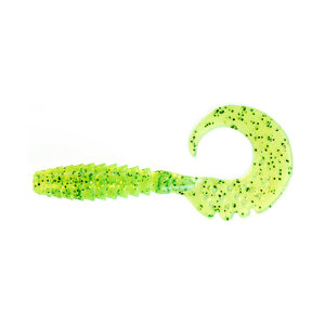 FISHUP Fancy Grub 2” (10pcs.), #026 – Flo Chartreuse/Green