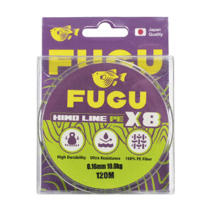 FUGU HIMO LINE PE X8 0,08mm MOSS GREEN 120 m