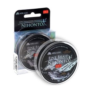 PLECIONKA – NIHONTO FINE BRAID – 0.12mm/8.8kg/15m – CZARNA – op.1szp.